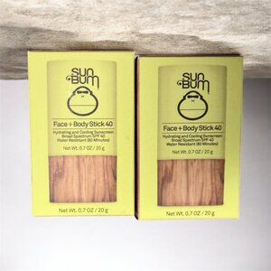 Sun Bum Face + Body Stick  SPF 40 lot of 2